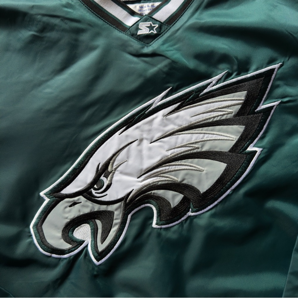 Starter Philadelphia eagles jacket pullover windb… - image 4